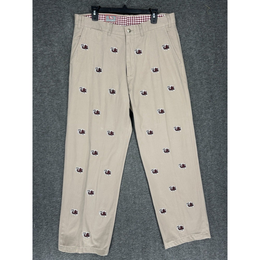 Pennington & Bailes Stadium pants Mens 36x30 Beige University of South Carolina